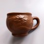 Глиняна чашка у традиційному китайському стилі "Дракон" Коричнева